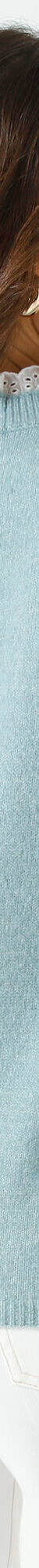Pull effet 2-en-1, détails broderie anglaise (bleu acier) Pull effet 2-en-1, détails broderie anglaise (bleu acier)